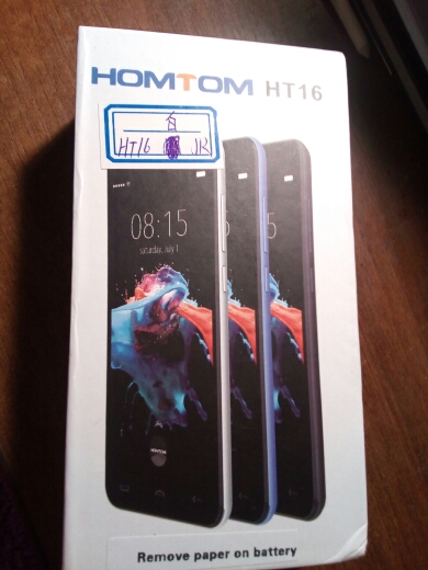 5.0 Inch Homtom HT16 Smartphone 1GB RAM 8GB ROM Android 6.0 Quad Core Mobile Phone 1280x720 MT6580 3000mAh 8.0MP Dual Sim Phone