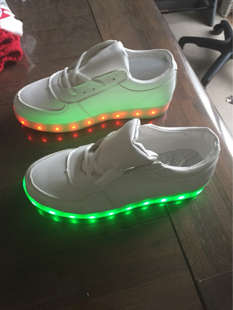 Led light casual shoes women 2017 Unisex shoes