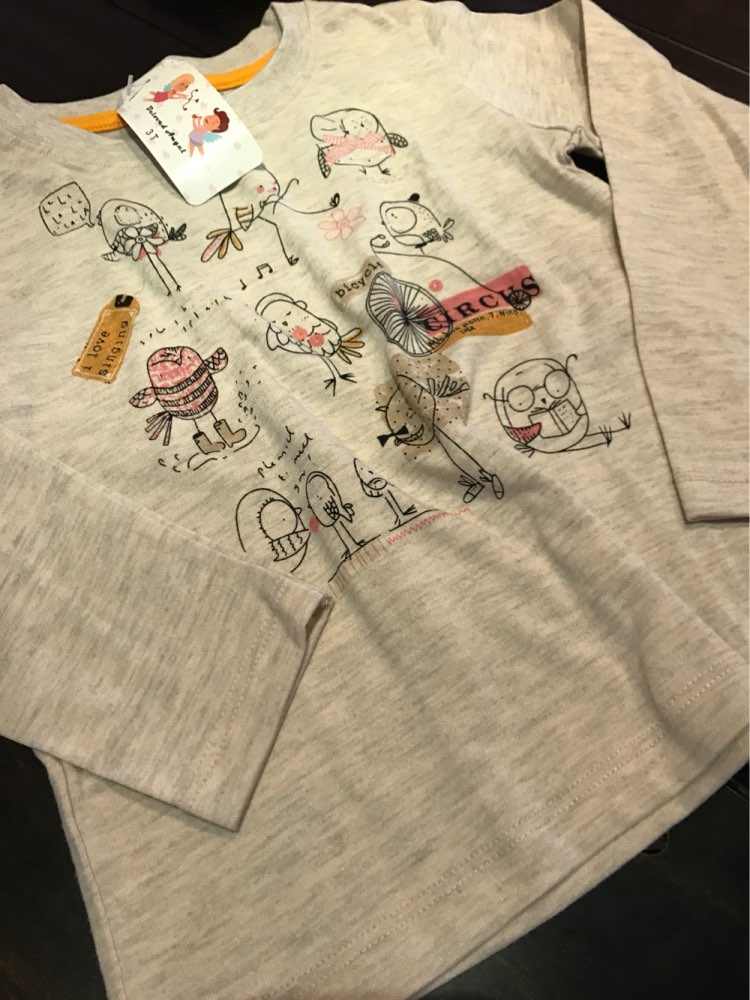 Autumn Winter 100% Cotton Kids T Shirt Cartoon Bird Long Sleeve Baby Boys Girls T-Shirt Children Pullovers Tee Boys Clothes