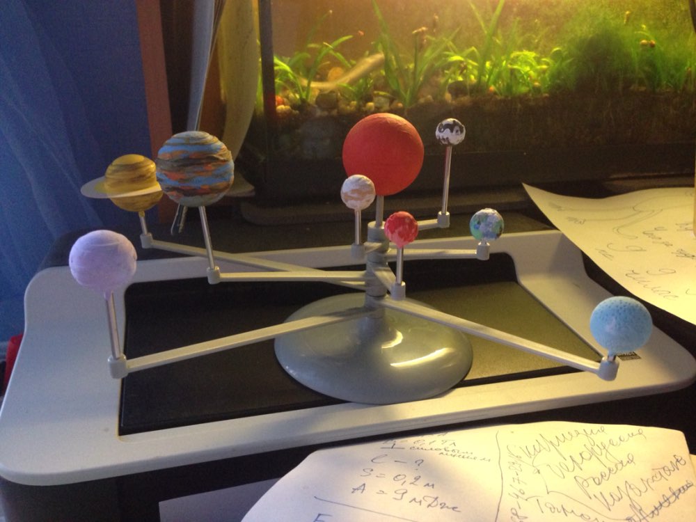 2016 Children's Educational Diy Explore Nine Planets in Solar System Planetarium Painting Science Fair Project Teaching Toys