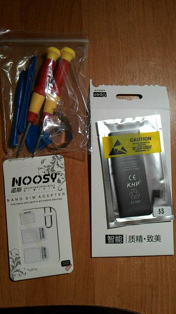 100% Original Brand KHP Phone Battery For iphone 5S Real Capacity 1560mAh With Machine Tools Kit Mobile Batteries