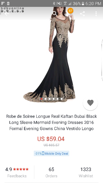 Robe de Soiree Longue Real Kaftan Dubai Black Long Sleeve Mermaid Evening Dresses 2016 Formal Evening Gowns China Vestido Longo