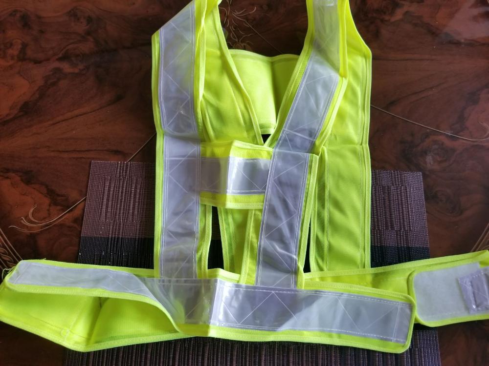 NEW Hot Sale High Safety Security Visibility Reflective Stripe Vest Gear Green Free Shipping