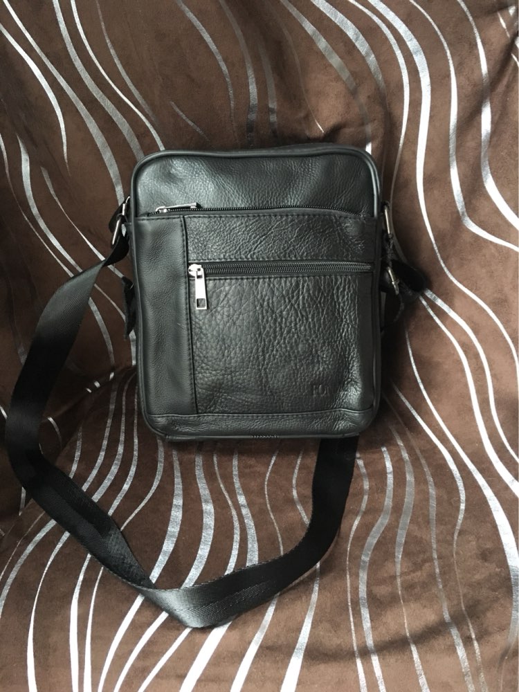 Fonmor 2016 New Men's bags Cowhide Leather Shoulder Bag Multiple Zipper Leisure Bag Man Cross body Travel bags