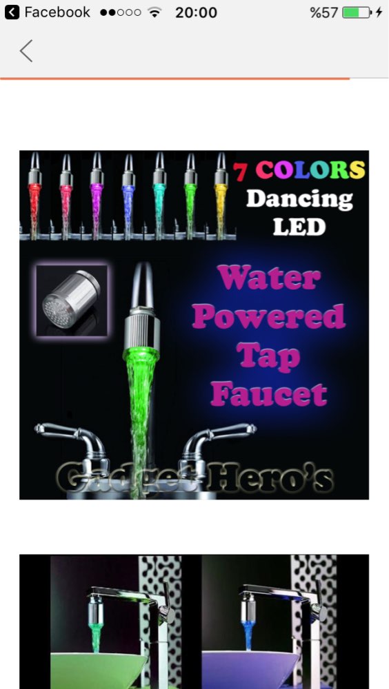 2016New 7 Colors Changing Mini Kitchen Bathroom Accessorie Glow LED Light Water Stream Torneira Cozinha Faucet Tap Free Shipping