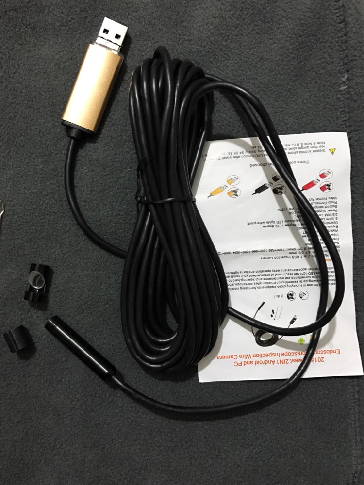 8mm HD 2m 5m 10m Golden USB Android Endoscope Inspection Tube Snake Mini Endoscopio Camera OTG IP67 Waterproof Android Endoskop