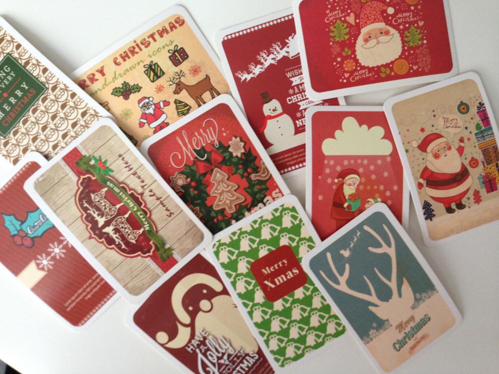 28 pcs/set mini Christmas Poster card greeting card lomo memo card kids gift postcard kawaii stationery