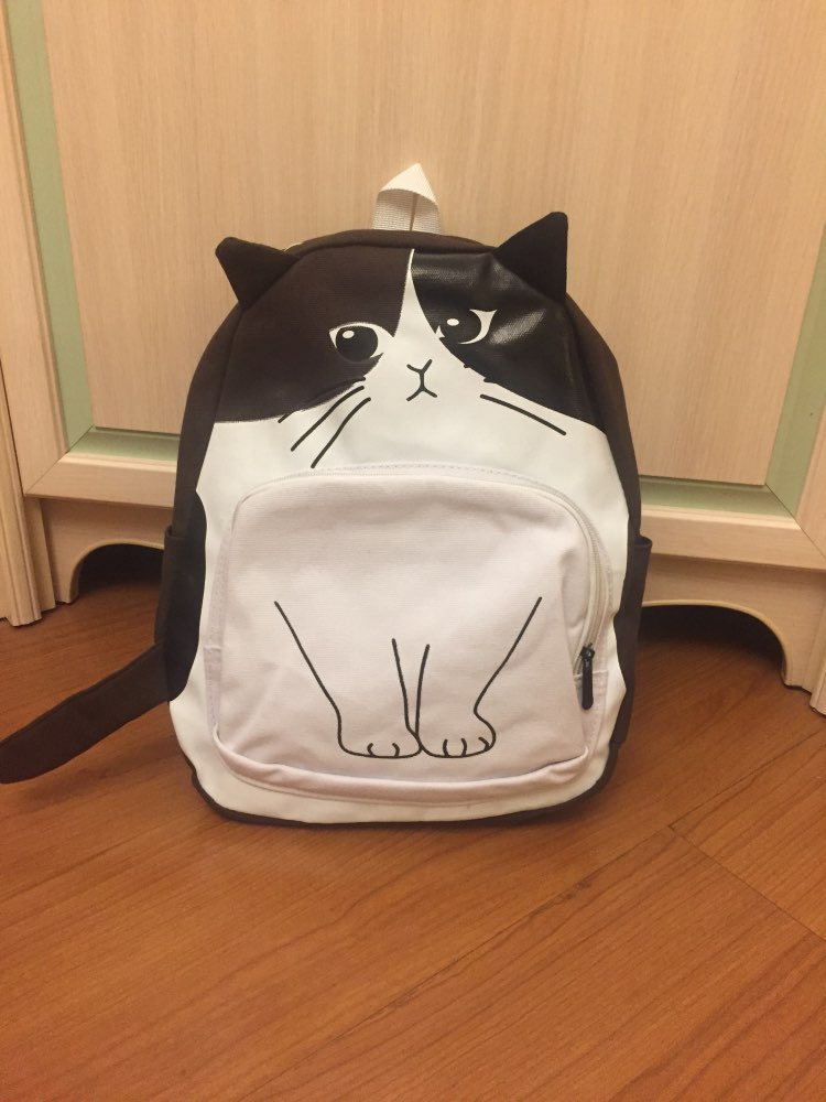 cartoon cat fashion women backpacks new preppy style casual school bags canvas cute Funny print Korea girls backpack,LB2459