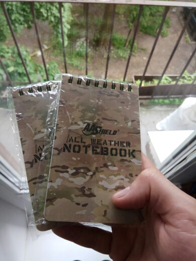 AA Shield All Weather 3"X5" Waterproof Note Camo Outdoor Map Notebook 