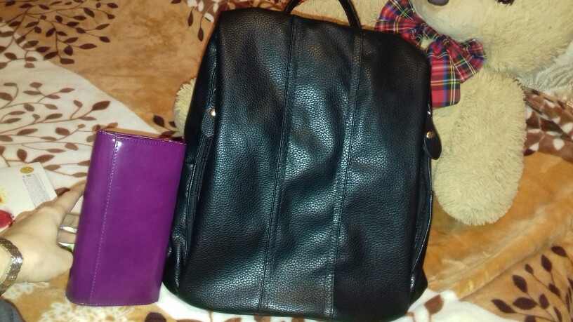 woman fashionable mini tablet computer package Minimalist inner bag vogue leisurely noble black waterproof school backpack women