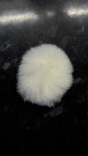 20Colors Real Fur Ball 6cm Pompom Keychain Car pompons Rabbit Fur Ball Keychain Fur Brand Pompons DIY Bag Charms With Ponpon
