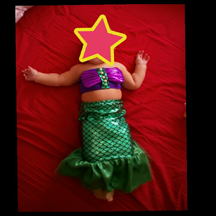 2016 sexy costumes for baby girls princess ariel dress The little Mermaid Ariel princess Cosplay costume mermaid dress