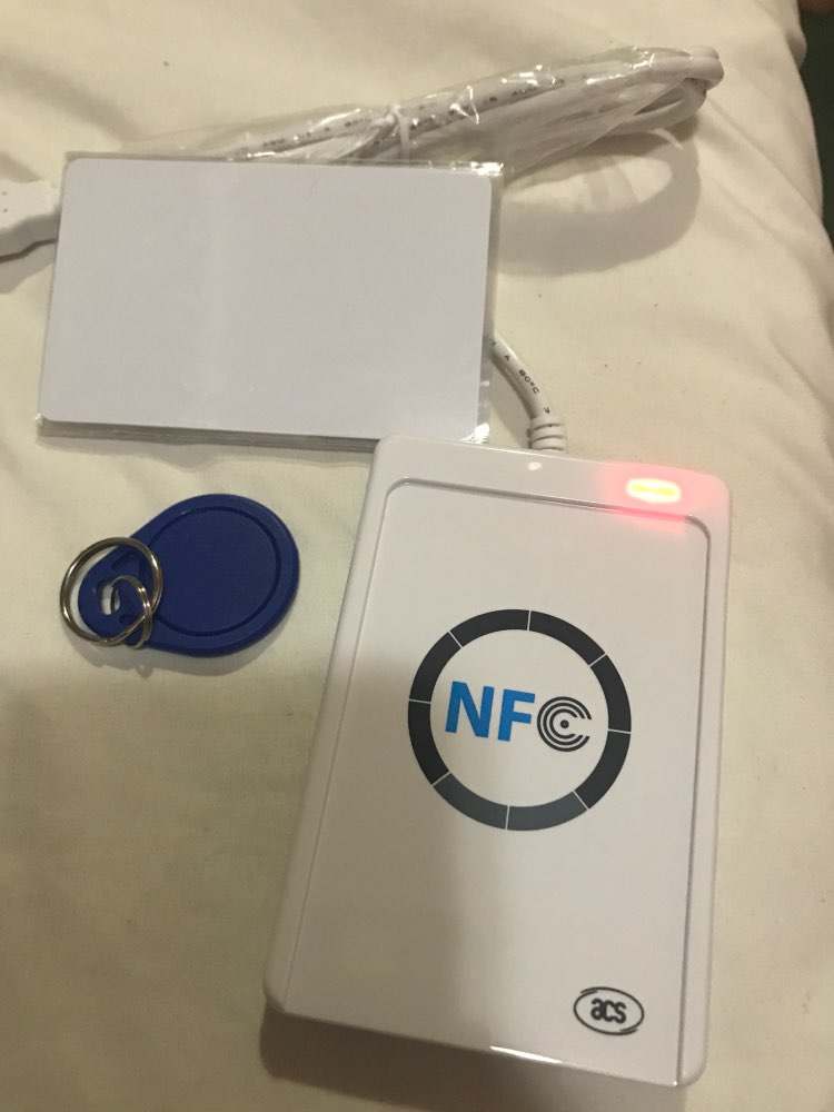 ACR122u NFC Reader Writer 13.56Mhz RFID Copier Duplicator + 5 pcs UID Cards +5pcs UID Tags+ SDK + M-ifare Copy Clone Software