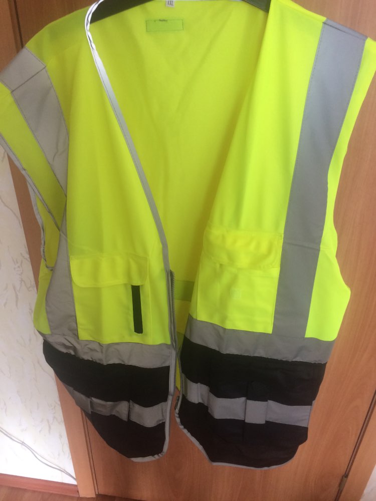 SFvest High visibility reflective safety vest reflective vest multi pockets workwear safety waistcoat free shipping