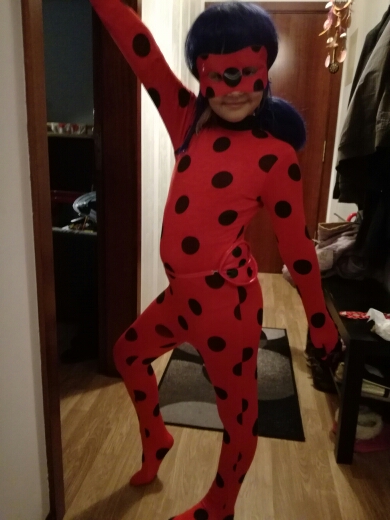 Kids Zip The Miraculous Ladybug Cosplay Costume Halloween Girls Ladybug Marinette Child Lady Bug Spandex Full Lycra Zentai Suit