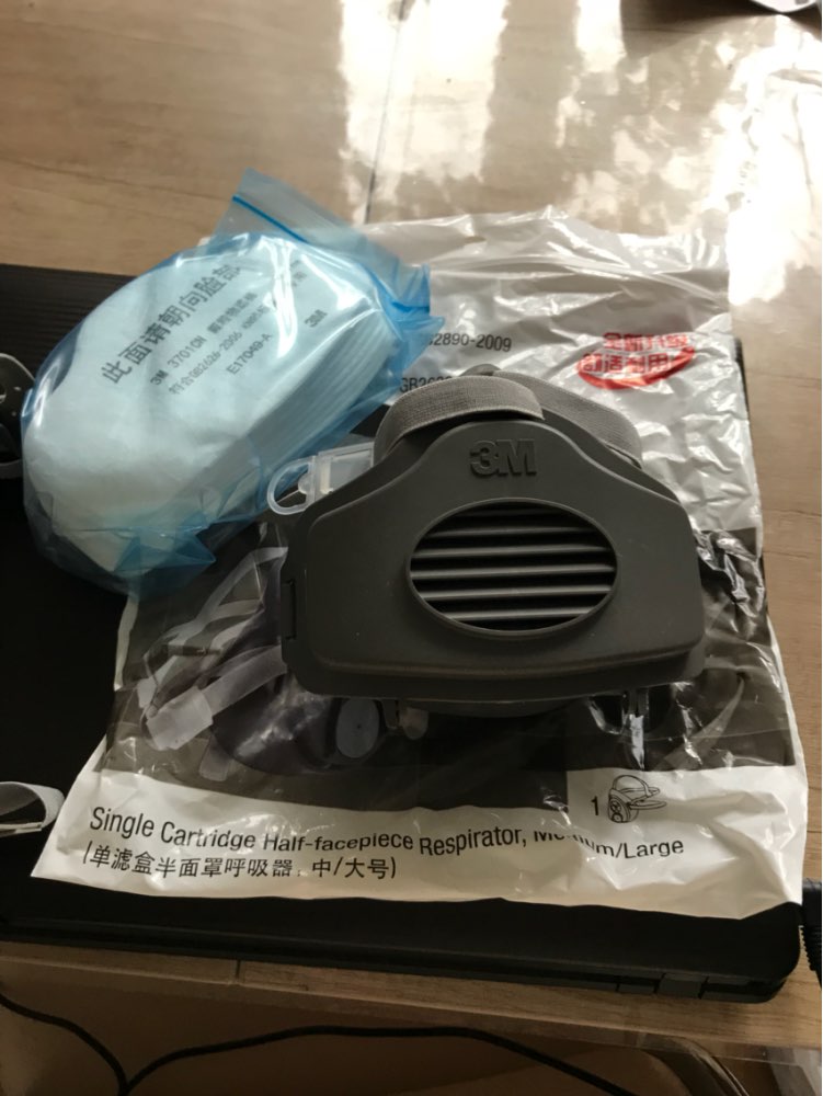3M 3200+10pc3701CN Filter cotton Half Face GAS Mask Respirator Safety Protective Face Mask Anti Dust  Anti Organic Vapors 