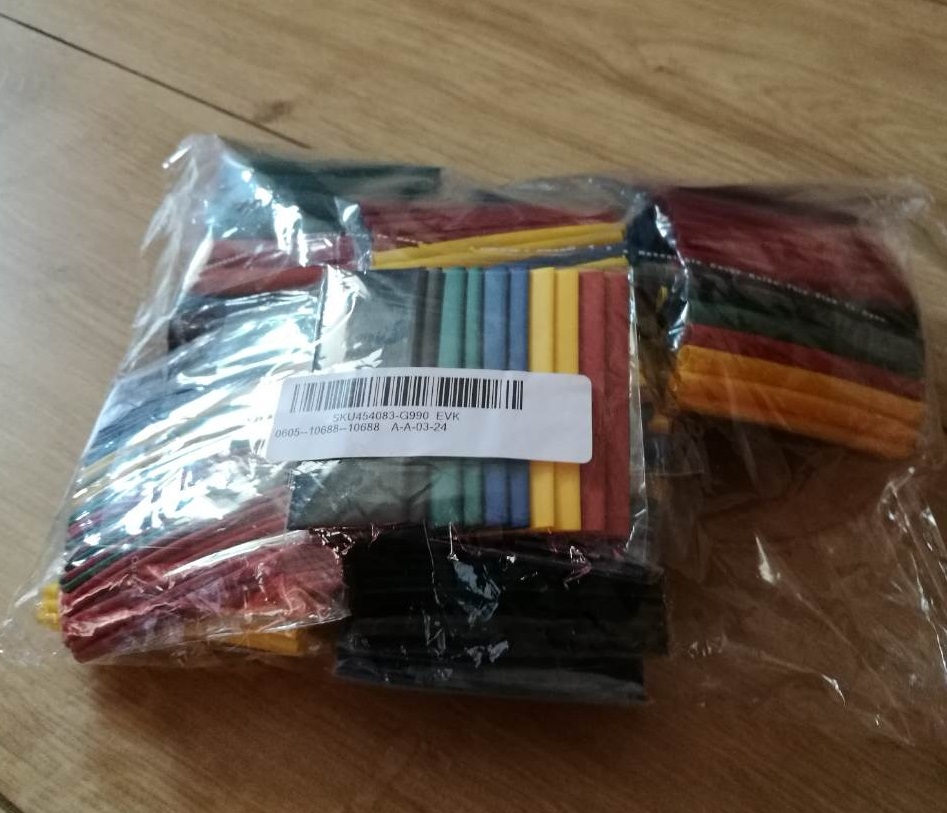 520pcs Heat Shrink Tube Tubing Kits Assorted Wrap Wire 60mm Electrical Insulation Materials Assortment