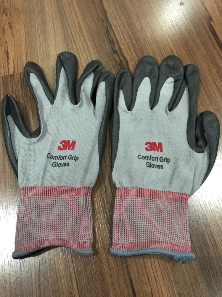 3M Work Gloves Comfort Grip wear-resistant Slip-resistant Gloves Anti-labor Safety Gloves Nitrile Rubber Gloves size L/M