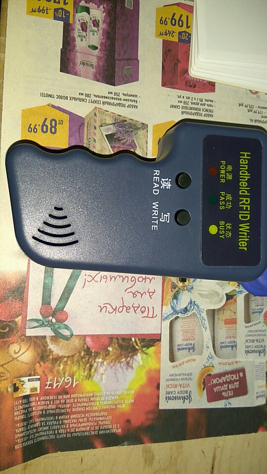 NEW 13Pcs 125Khz Handheld RFID ID Card Copier/ Reader/Writer Duplicator Programmer6 Pcs Writable Tags+6 Pcs Cards